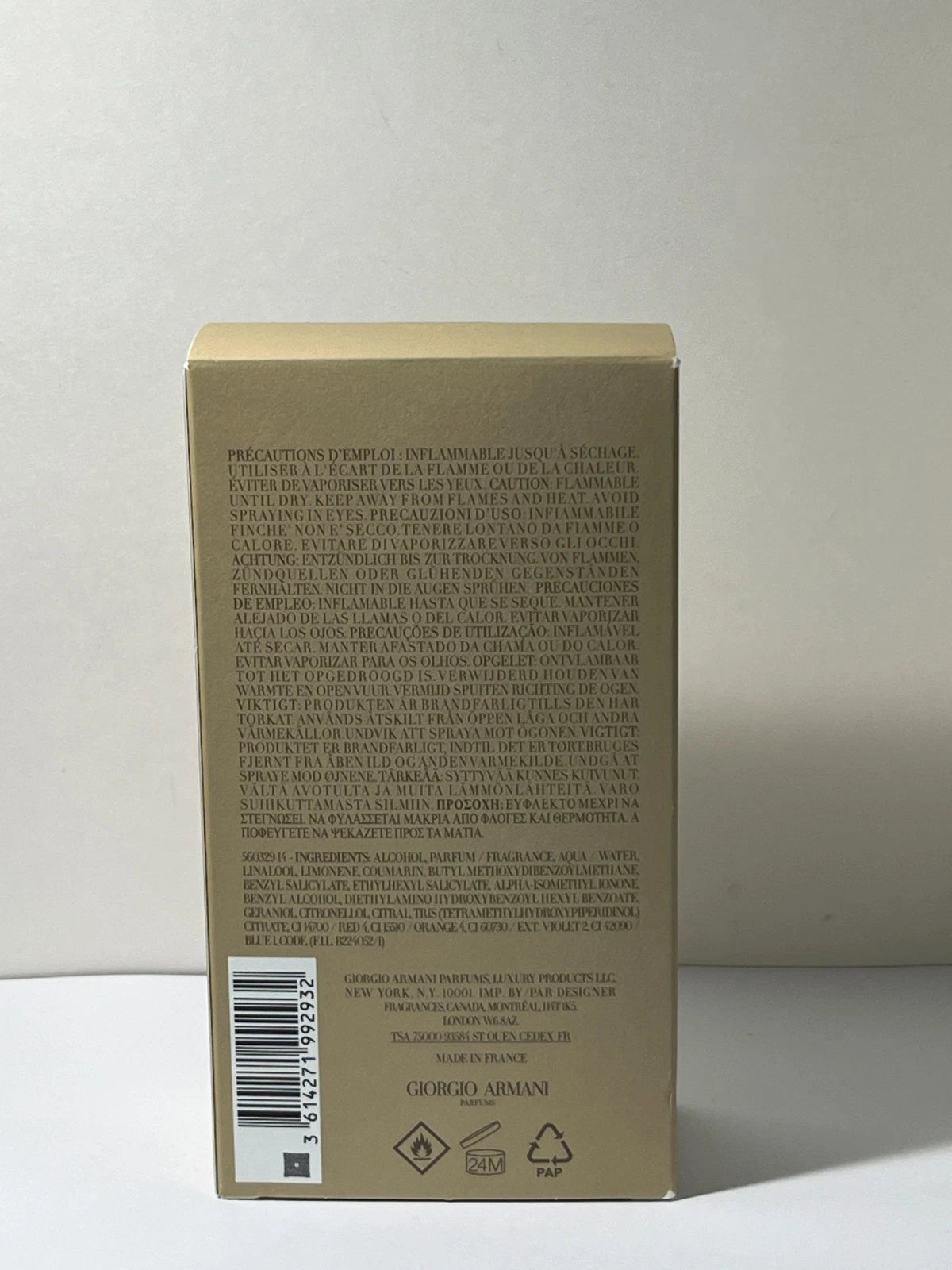 Giorgio Armani Acqua Di Giò Absolu Eau de Parfum Spray for Men – 4.2 oz (125 mL) – New Sealed