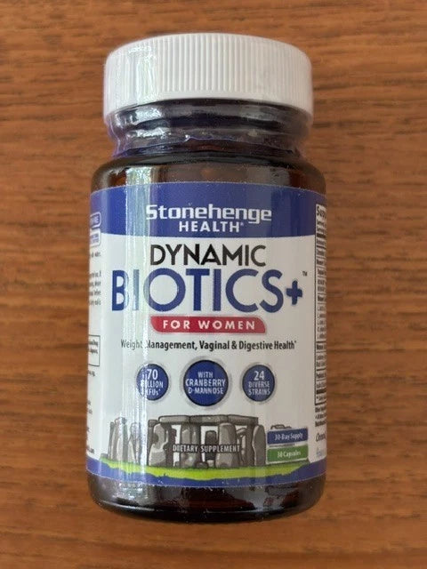 Stonehenge Health Biotics for Women Probiotic 70 Billion CFU – 24 Strains+ – Digestive & Women's Wellness Support