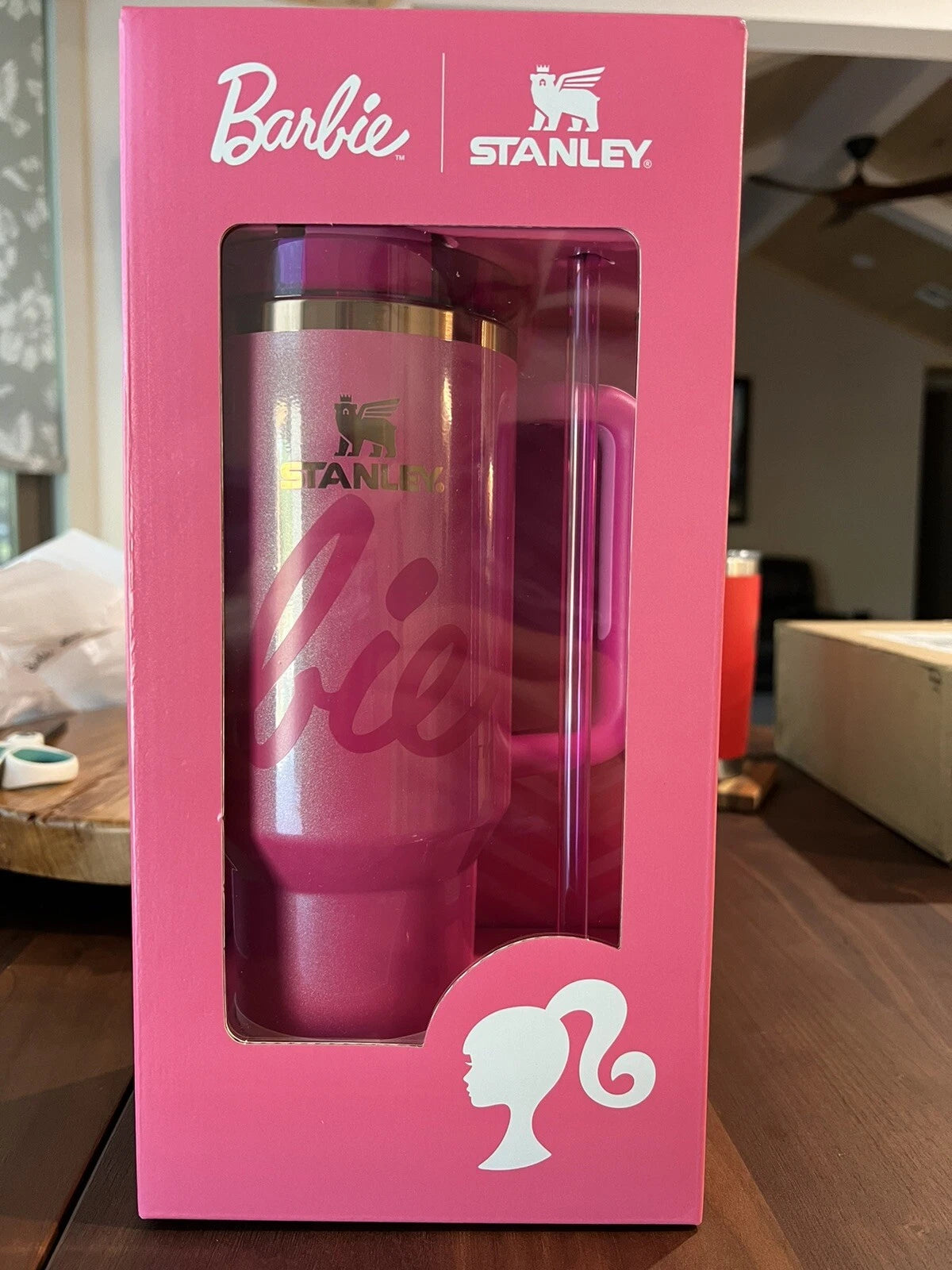 Stanley x Barbie Icon 40oz Quencher Tumbler – Limited Edition Brand New Pink Insulated Cup