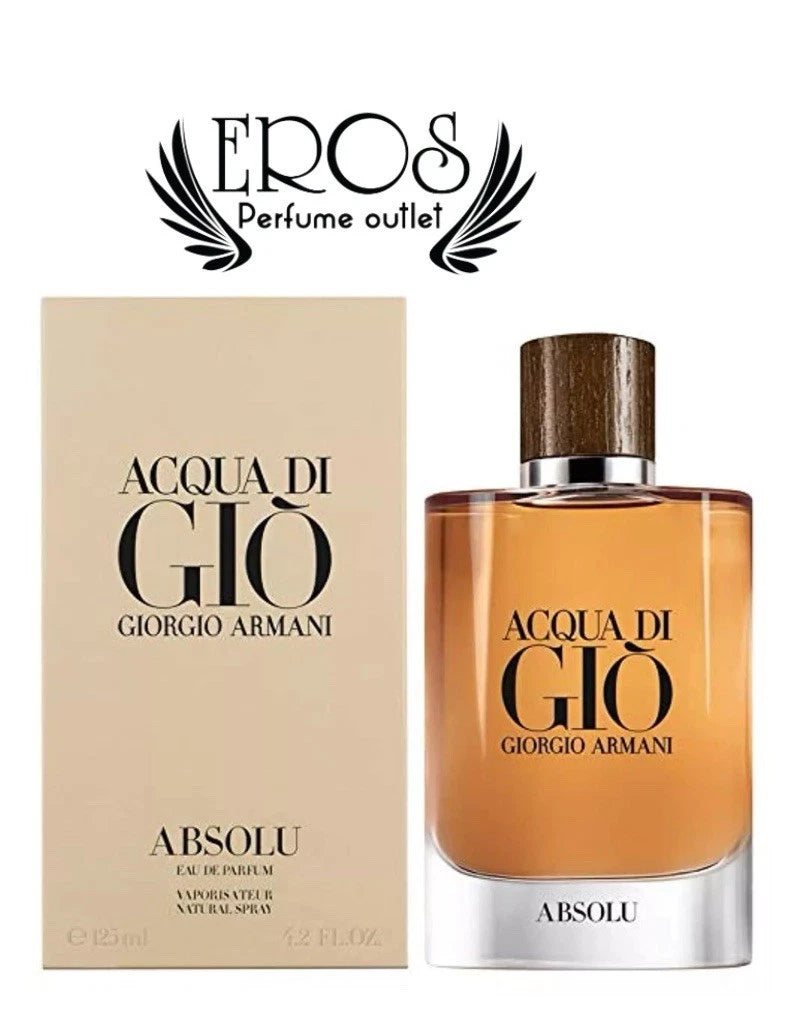Acqua Di Gio Absolu by Giorgio Armani Eau de Parfum for Men 4.2 oz (125ml) New in Box
