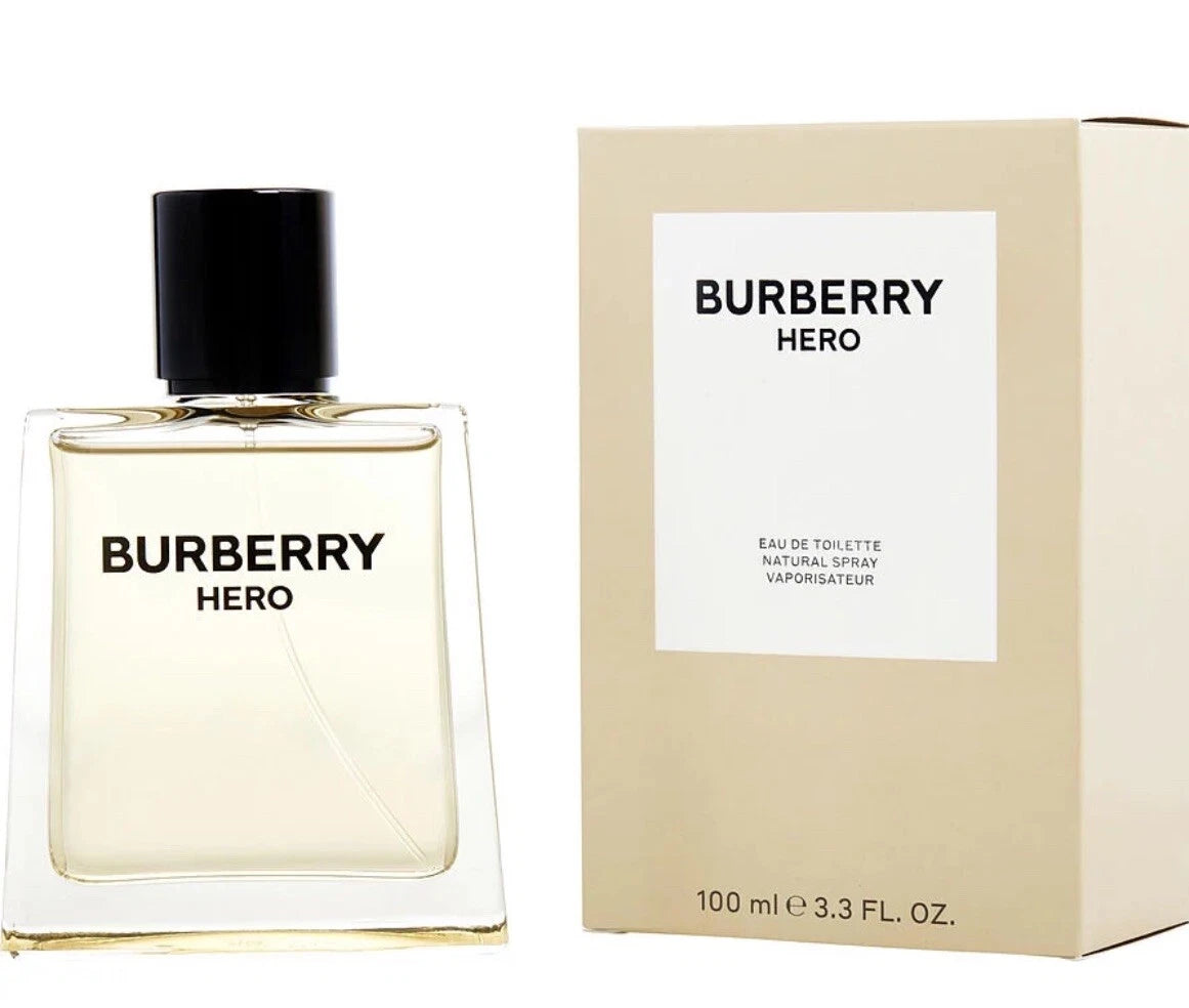 Burberry Hero Eau de Toilette for Men 3.3 fl oz (100ml) | EDT Cologne | Brand New in Box | 100% Genuine