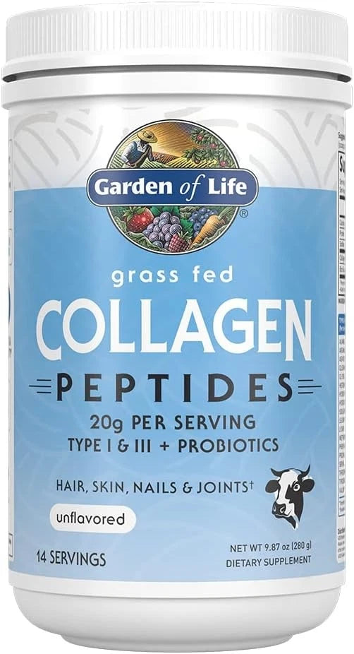 Keto-Friendly Hair, Skin, Nail & Joint Health Collagen Powder with Probiotics – Premium Collagen Peptides Supplement