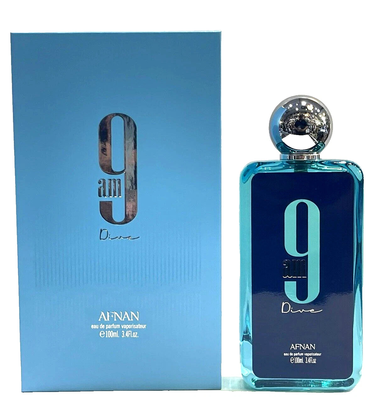 Afnan 9AM Dive Eau de Parfum Spray 3.4 fl oz (100ml) | Unisex | Brand New | 100% Genuine