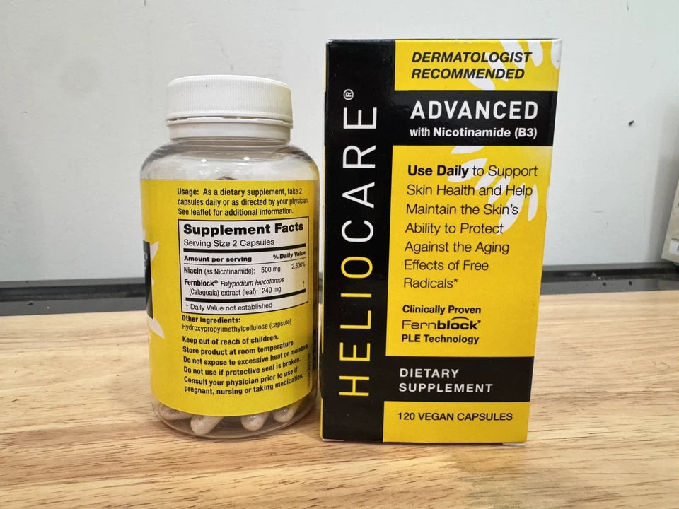 Heliocare Advanced Nicotinamide B3 Supplement 120 Vegan Capsules
