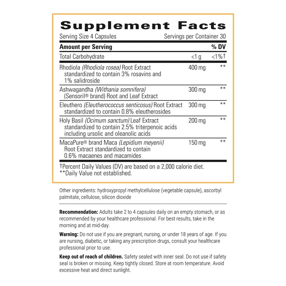 Integrative Therapeutics HPA Adapt – Supports a Healthy Stress Response – Adaptogenic Herbal Supplement
